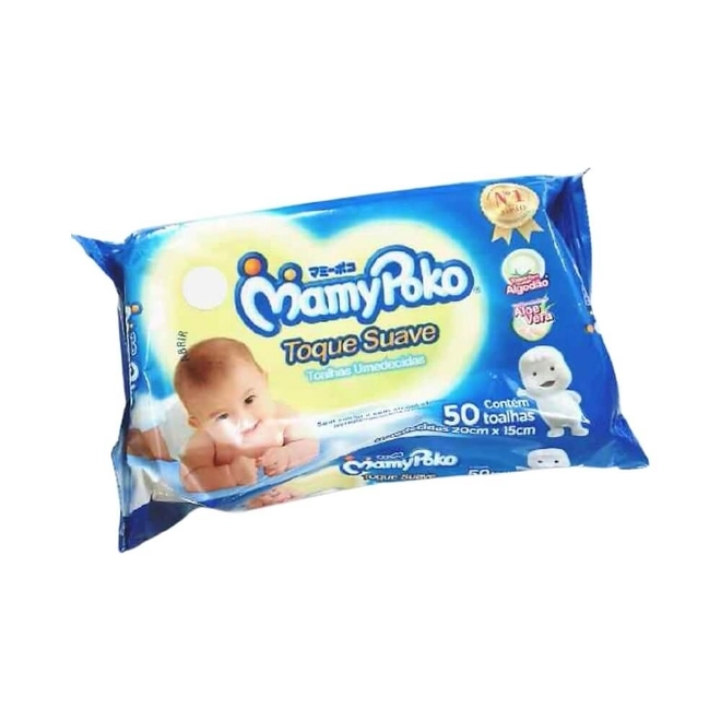Lenço Umedecido Mamypoko Toque Suave 50Unidades