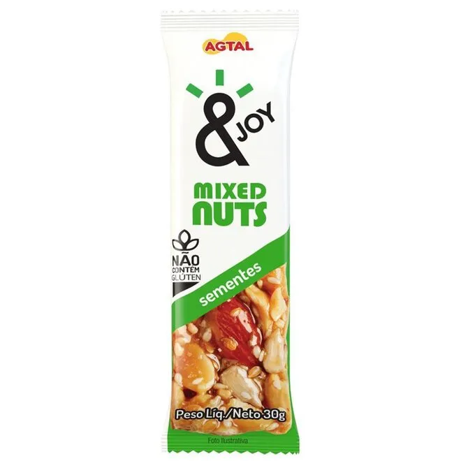 Barra de Cereal Mixed Nuts de Sementes com 30g