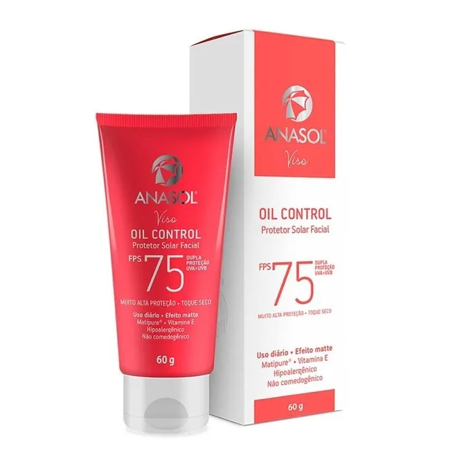Protetor Solar Facial Anasol Oil Control Fps75 60G