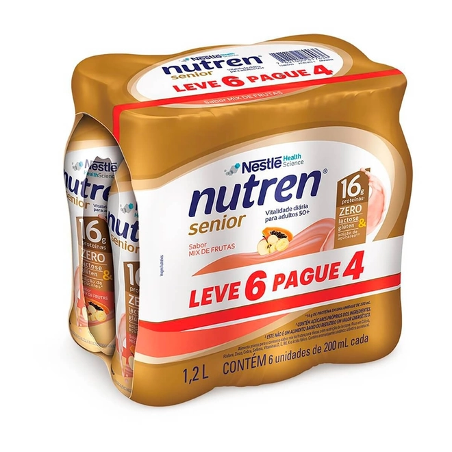 NUTREN NESTLE SENIOR MIXFRU LV6PG4 200ML