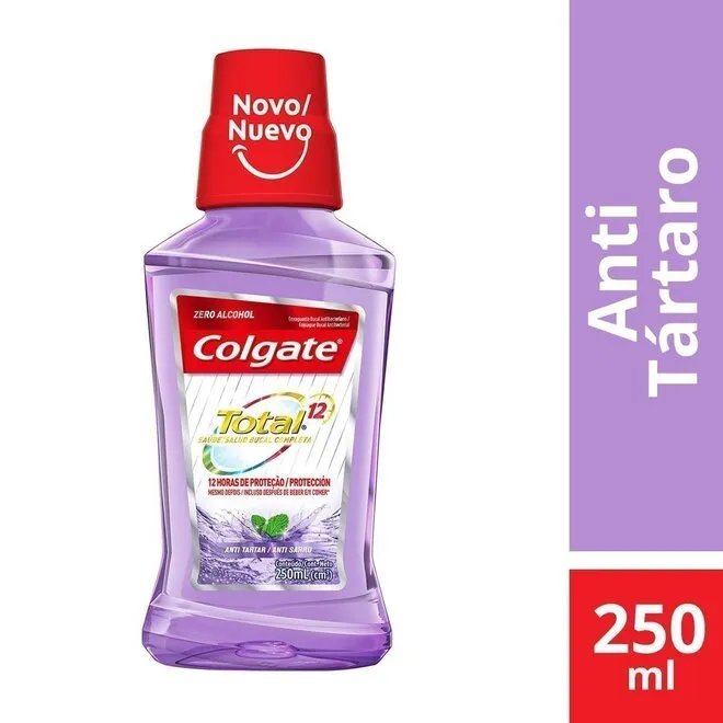 Antisséptico Bucal Total 12 Anti Tártaro Colgate 250Ml