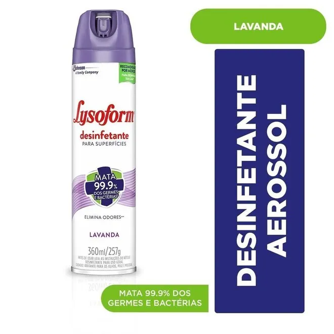 LYSOFORM AEROSSOL LAVANDA 360ML(CJJ)