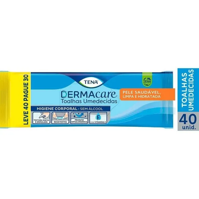 Toalha Tena Dermacare L40P30Unidades