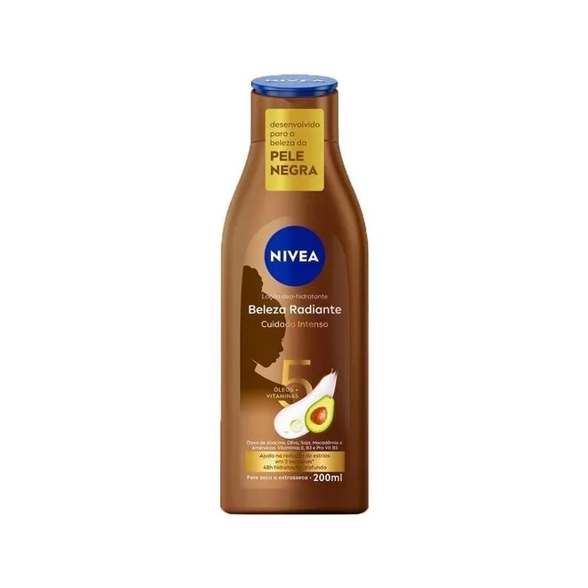 Loção Corporal Deo-Hidratante Nivea Beleza Radiante 200ml