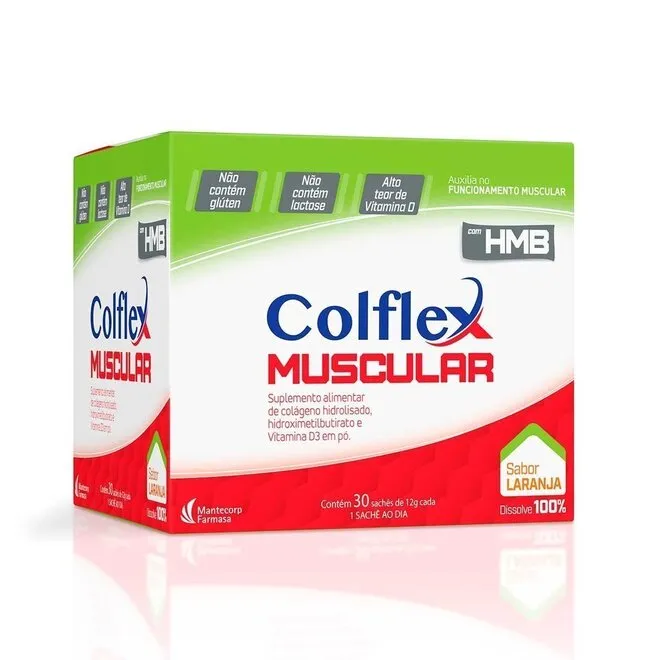 Colflex Muscular Sabor Laranja 30 Sachês 12g - MANTECORP