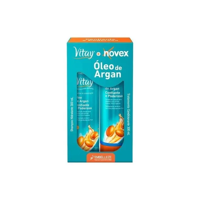 Kit Shampoo+Condicionador Novex Revit Oleo Argan 300ml