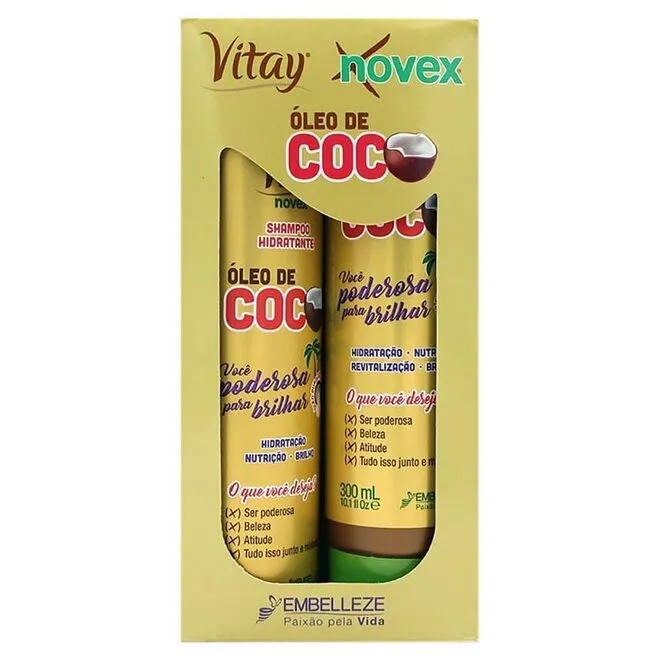 Kit Shampoo+Condicionador Novex Vitay Oleo Coco 300ml