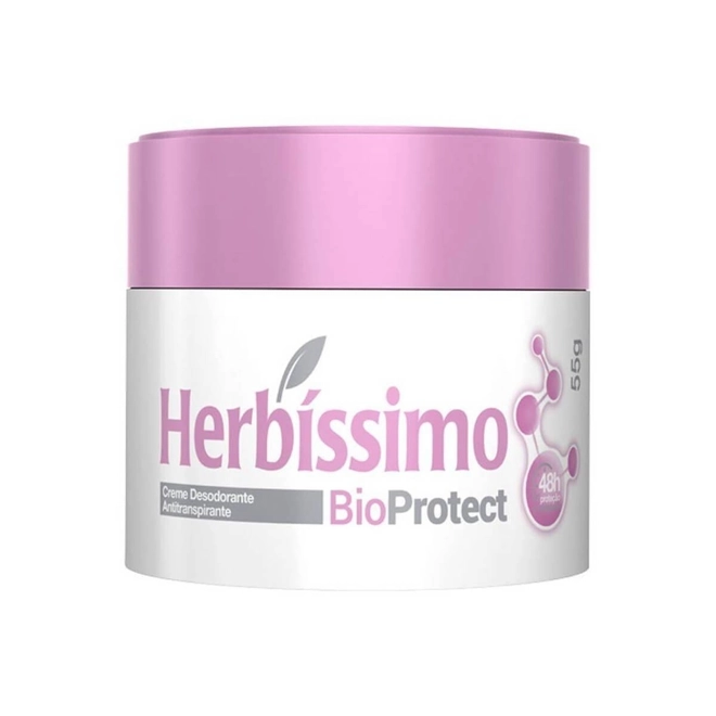 Desodorante Creme Bio Protect Hibisco 55g - HERBISSIMO