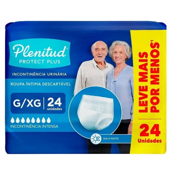 Roupa Plenitudeude Protecao Plus G/Xg 24Unidades(Kbm)