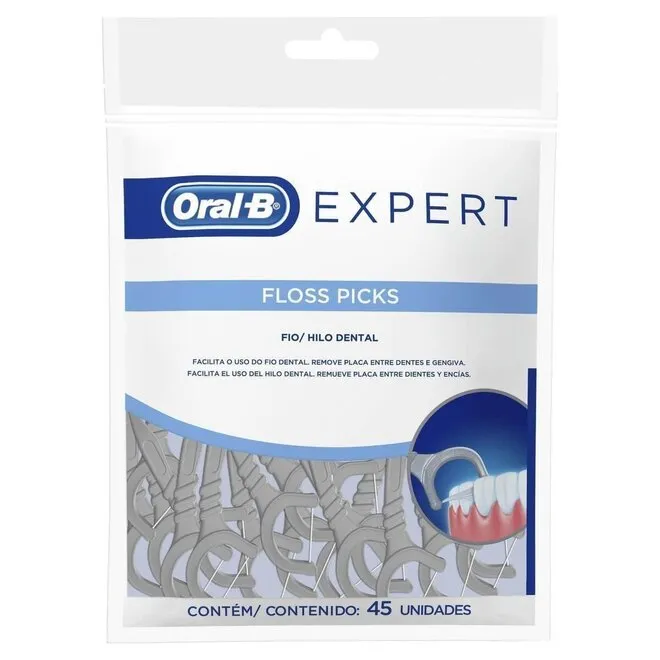 Fio Dental Oral B Exp Floss Picks 45Unidades