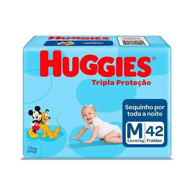 Fralda Huggies Tripla Proteção M 42 unidades