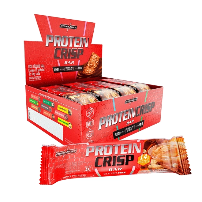 Barra Proteica Integralmedica Protein Crisp Peanut 45G