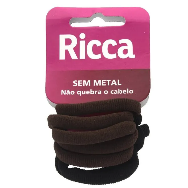 Elastico para Cabelo Basic 15mm 6 Unidades - RICCA