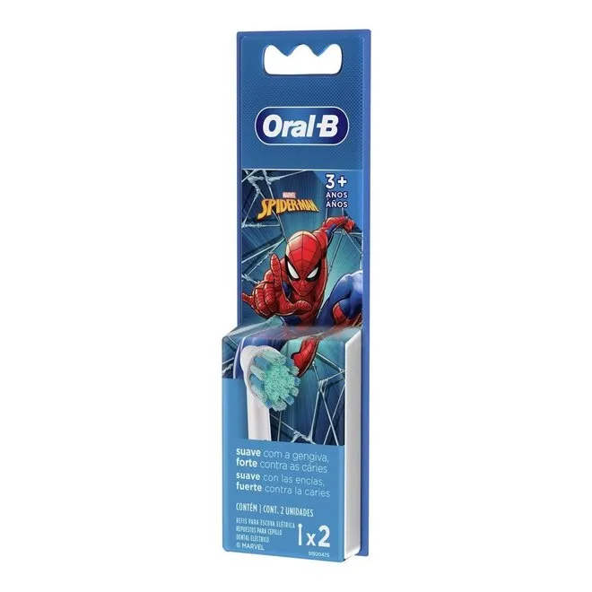 Refil Para Escova Dental Elétrica Spiderman Oral-B 2Un