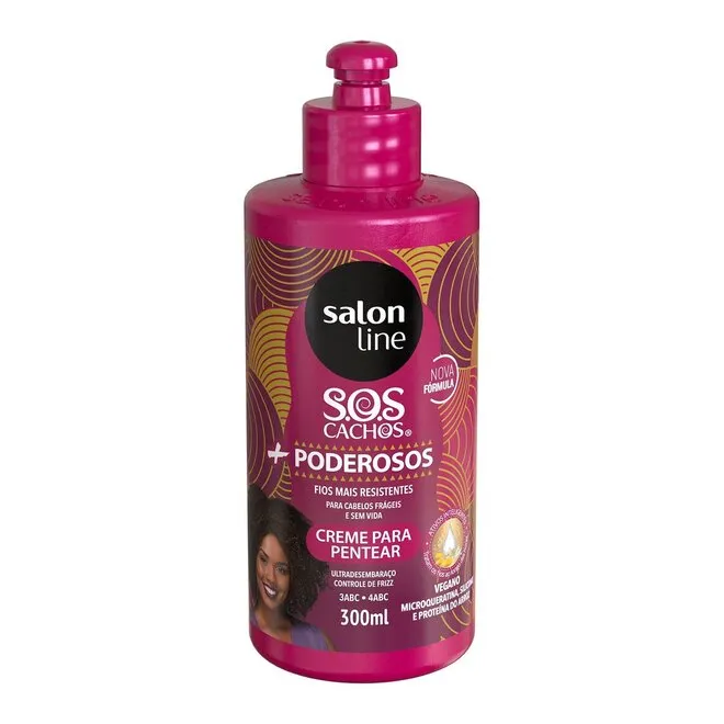 Creme Para Pentear Salon Line 300ml Sos Cachos