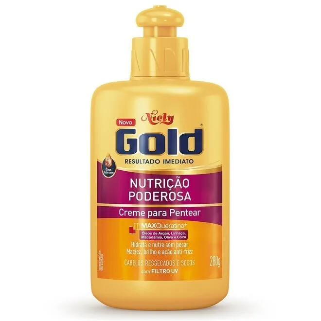 Creme de Pentear Nutrição Poderosa 250g - NIELY GOLD
