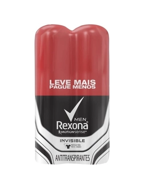 Kit Deo Aerosol Rexona Invisible 2Unidades 90G