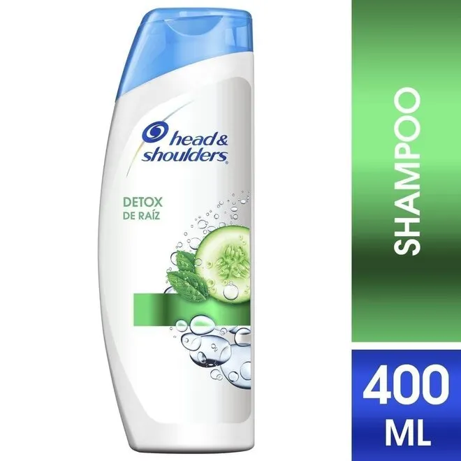 Shampoo Head & Shoulders Detox da Raiz Frasco 400ml