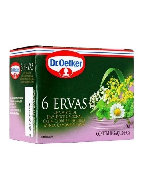 Chá 6 ervas Dr. Oetker 10g