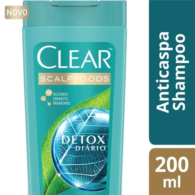 Shampoo Anticaspa Detox Diário Clear 200Ml
