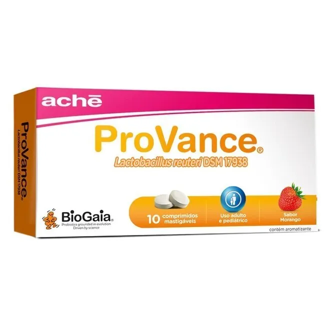 Provance 100.000.000Ufc Sabor Morango Aché 10 Comprimidos