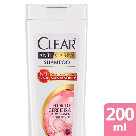 Shampoo Anticaspa Flor de Cerejeira Clear Frasco 200ml