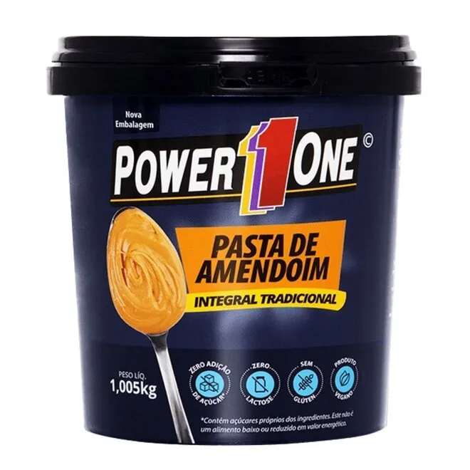 Pasta De Amendoim Integral Zero Power One 1Kg