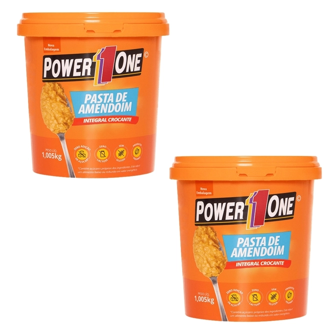 Pasta De Amendoim Crocante Zero Power One 1Kg
