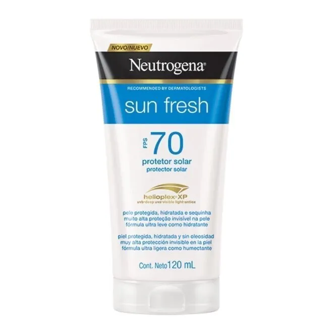 Protetor Solar Fps 70 Neutrogena Sun Fresh Bisnaga 120Ml