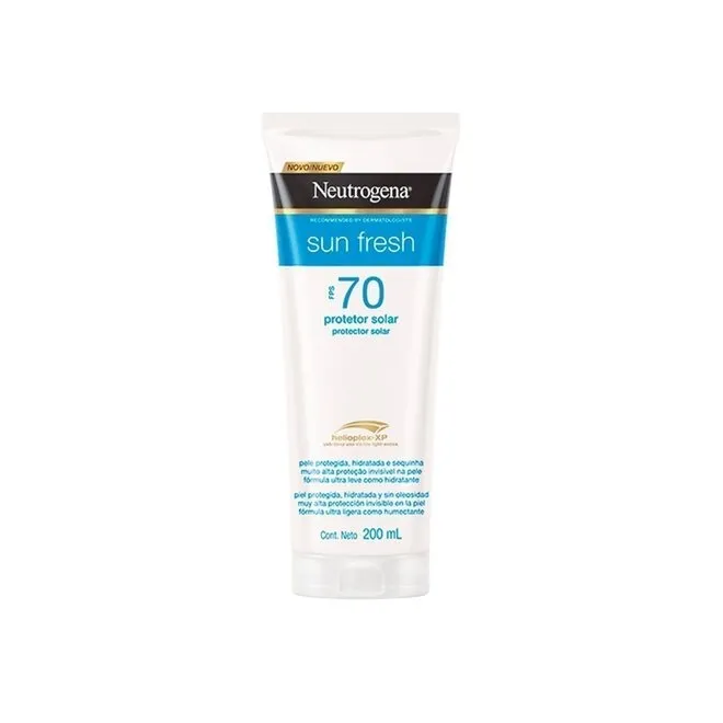 Protetor Solar Fps 70 Neutrogena Sun Fresh Bisnaga 200Ml