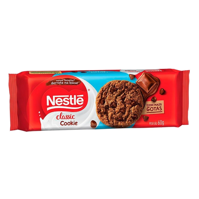 Cookie Gotas De Chocolate Nestlé Classic 60G