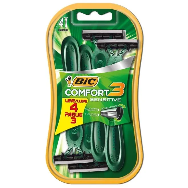 Aparelho de Barbear Comfort 3 Sensivel Leve4Pague3 - BIC