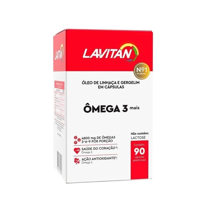Lavitan Ômega 3Mais Com 90 Capsulas