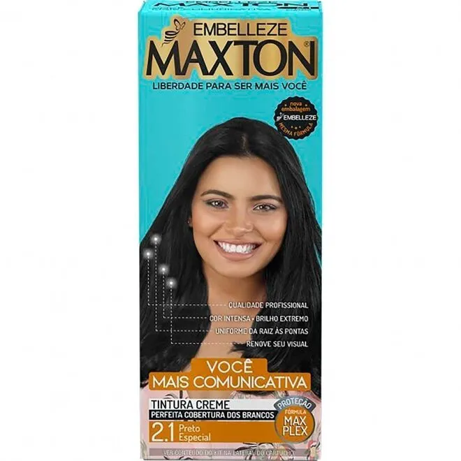 Tintura Creme Maxton 2.1 Preto Especial