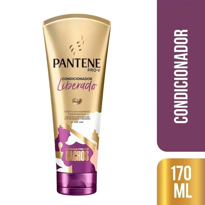 Condicionador Pantene Liberado Unidas Pelos Cachos com 170ml