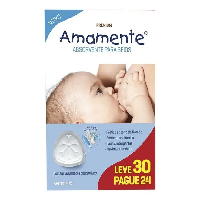 Absorvente Seios Amamente C/30Unidades