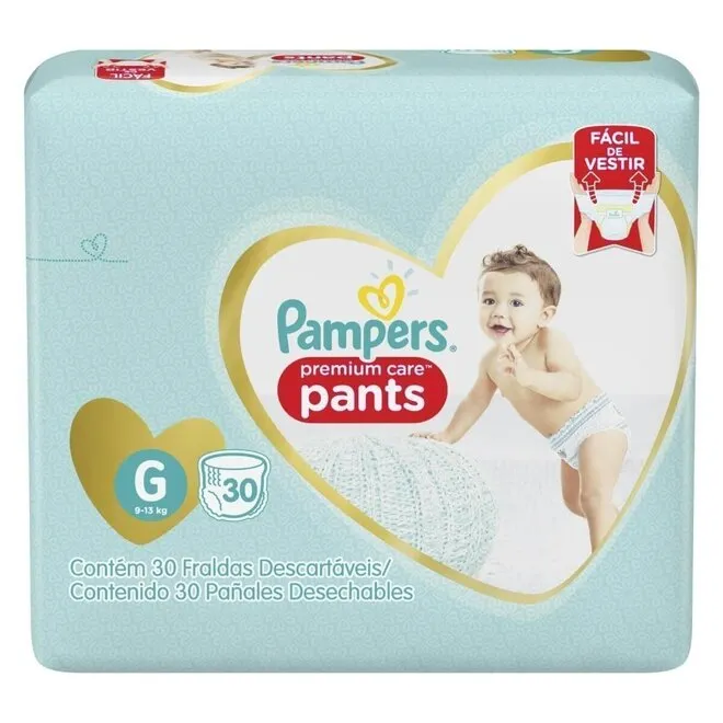 Fralda Infantil Pampers 30 Unidades