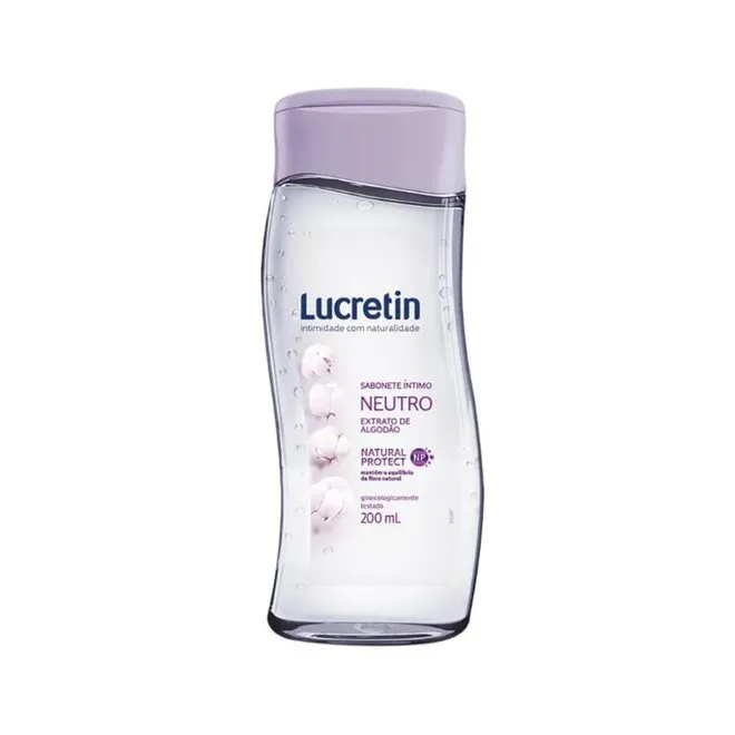 Sabonete Líquido Íntimo Lucretin Neutro 200Ml