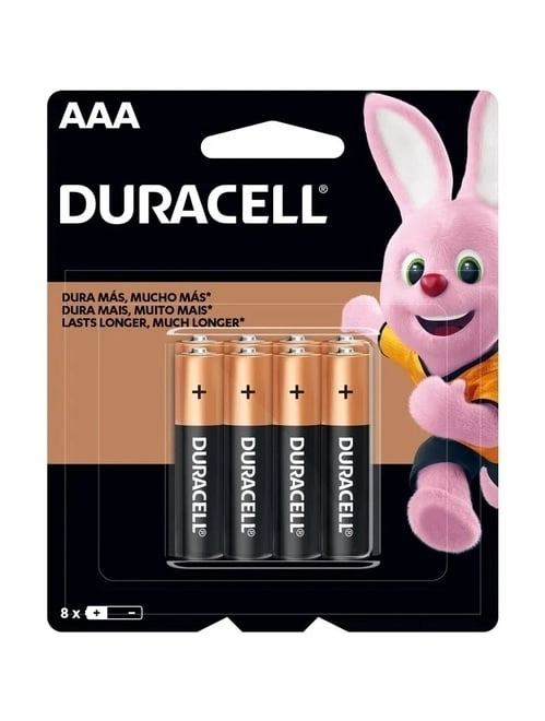 Pilha Duracell Palito Aaa Com 8 Unidades