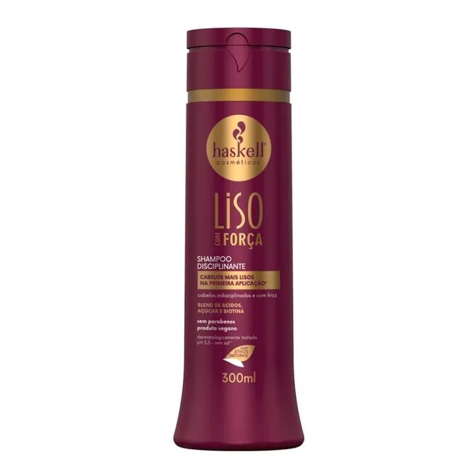 Shampoo Haskell Lisos Com Força Embalagem 300Ml