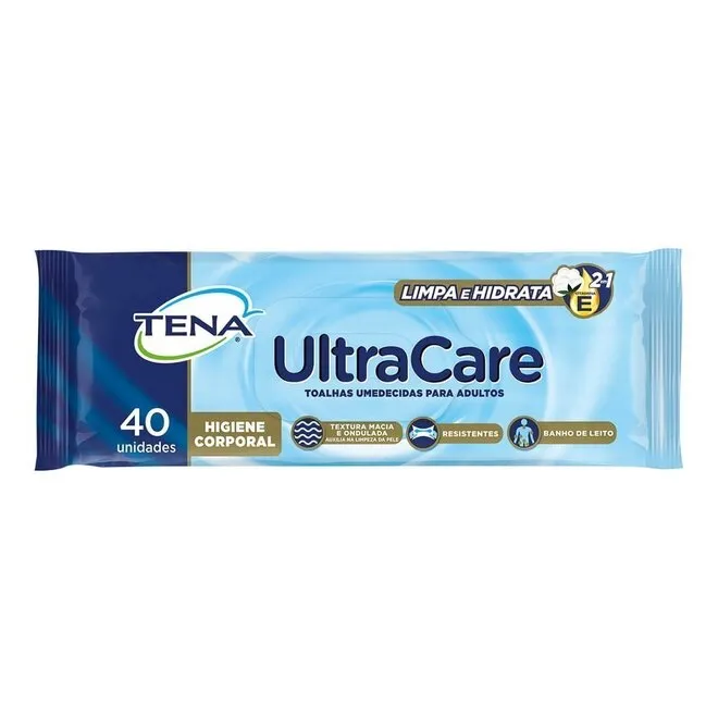 Toalhas Umedecidas Tena Para Adultos 40 Unidades