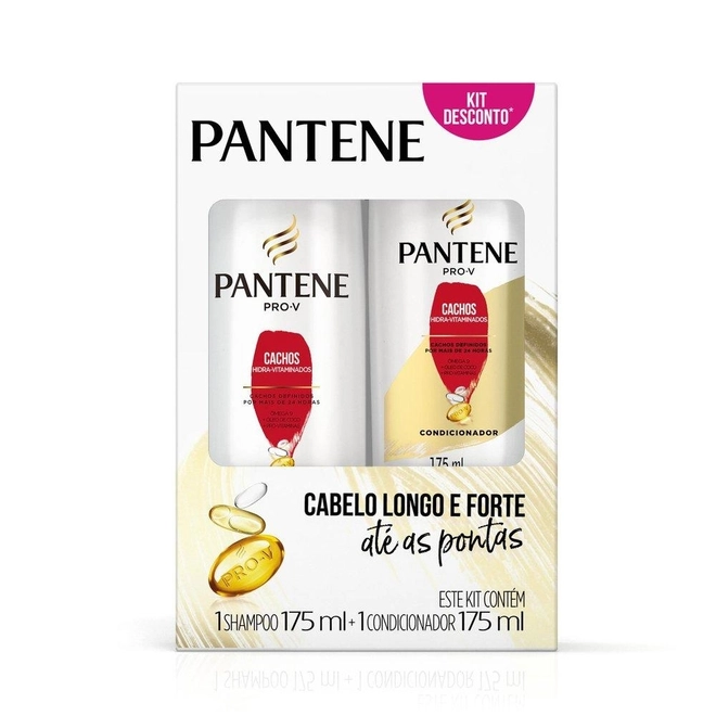 Kit Shampoo175ml+Condicionador175ml Cachos - PANTENE