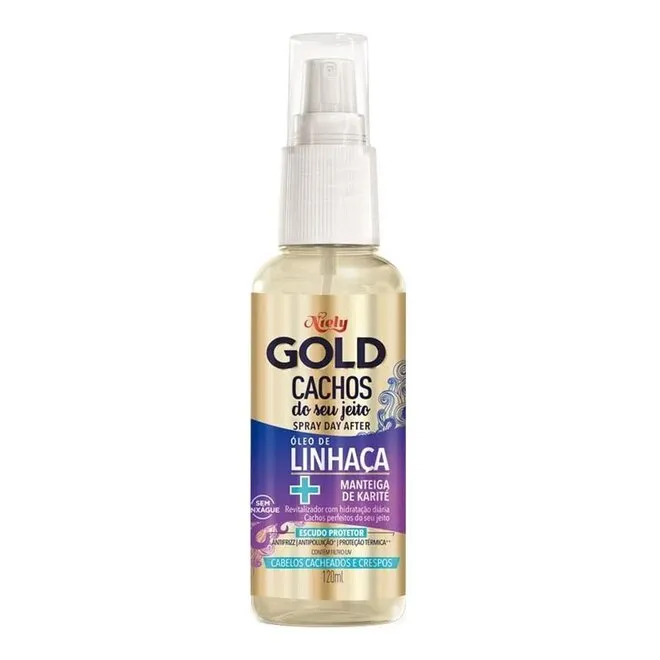 Óleo De Linhaça Niely Gold Cachos Capilar 120ml