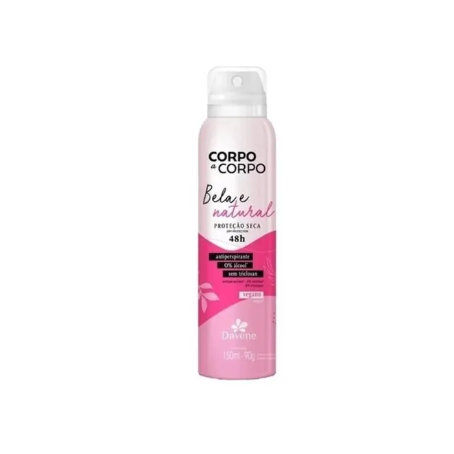 Desodorante Aerosol Davene Corpo A Corpo Nat 150ml