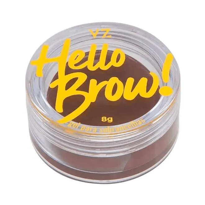 Gel para Sobrancelhas Hello Brow Marrom Escuro 8g - VIZZELA