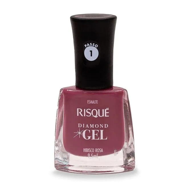 Esmalte Risqué Diamond Gel Hibisco Rosa - 9.5ml