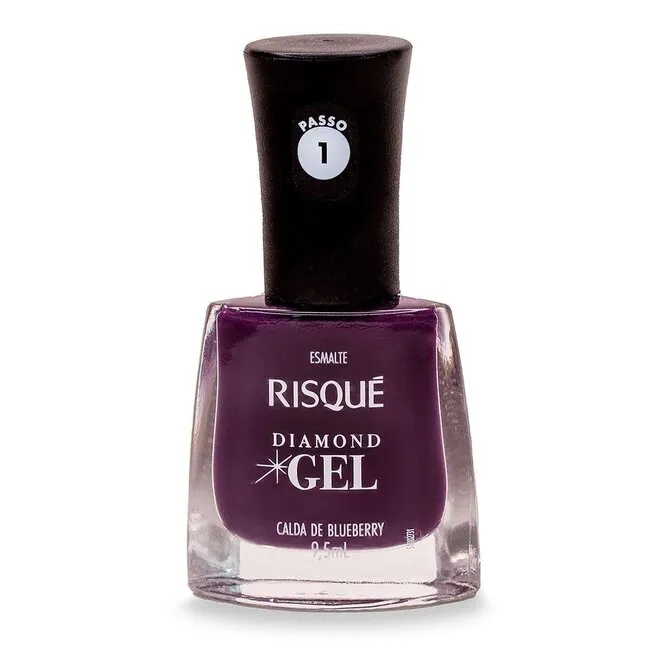 Esmalte Risqué Diamond Gel Calda de Blueberry - 9.5ml