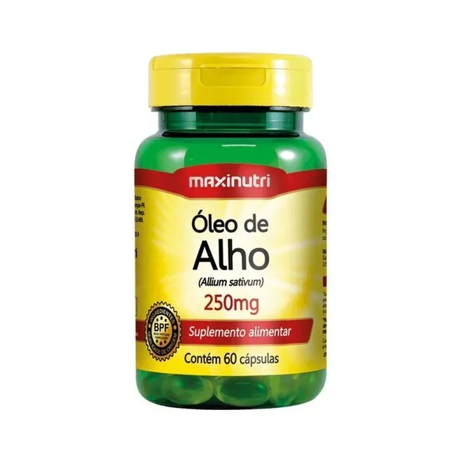 Óleo de Alho 250mg 60 Cápsulas - MAXINUTRI