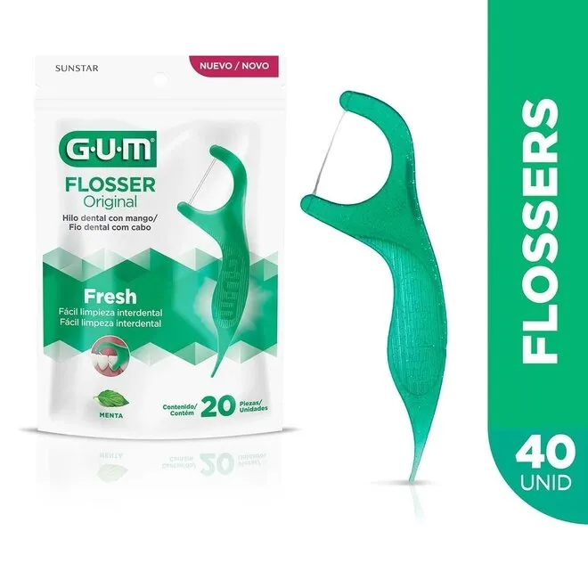 Fio Dental Gum Flosser Original 20 Un
