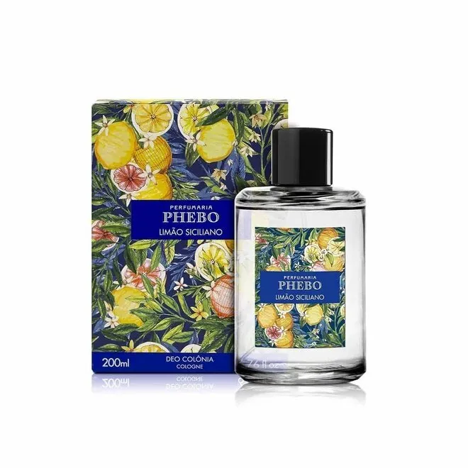 Deo Colônia Phebo Mediterrâneo Limão Siciliano 200ml